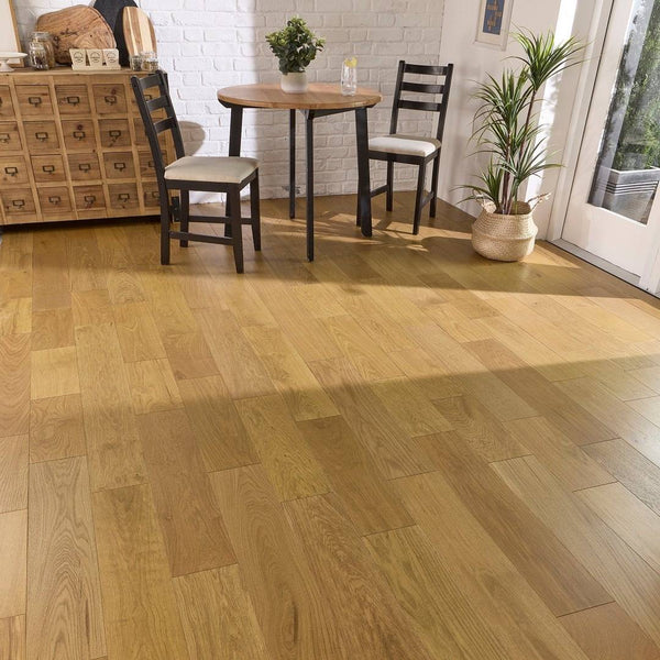 Abbey Standen Oak Golden Engineered Flooring 14mm x 165mm Brushed Matt Lacquered