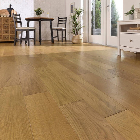 Abbey Standen Oak Golden Engineered Flooring 14mm x 165mm Brushed Matt Lacquered