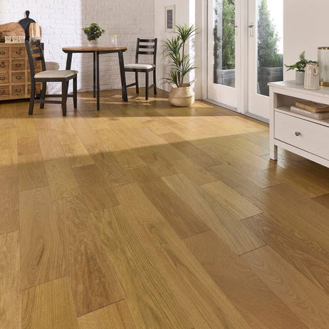 Abbey Standen Oak Golden Engineered Flooring 14mm x 165mm Brushed Matt Lacquered