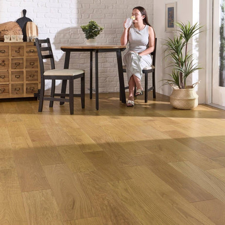 Abbey Standen Oak Golden Engineered Flooring 14mm x 165mm Brushed Matt Lacquered