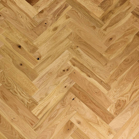 Herringbone Parquet Engineered Wood Flooring 14mm Essential Oak Brushed Lacquer