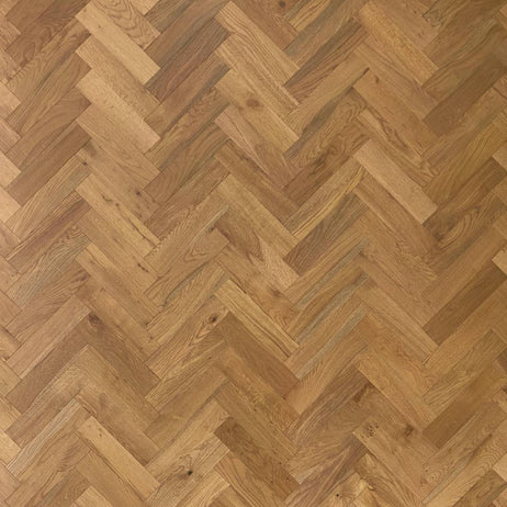 Herringbone Parquet Engineered Wood Flooring 12mm Double Smoked Brushed Lacquer