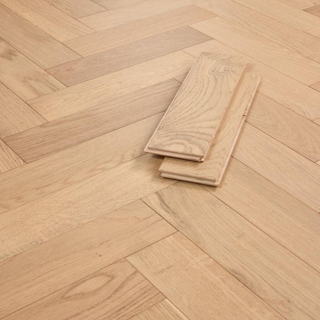 Herringbone Parquet Engineered Wood Flooring 12mm Essence Oak Matt Lacquer