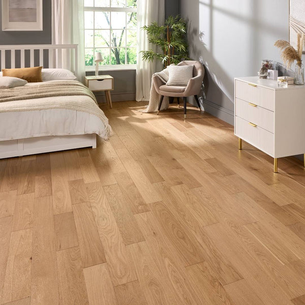 Abbey Riverstone Engineered Wood Flooring 10mm x 125mm Natural Brushed Lacquer Flooring