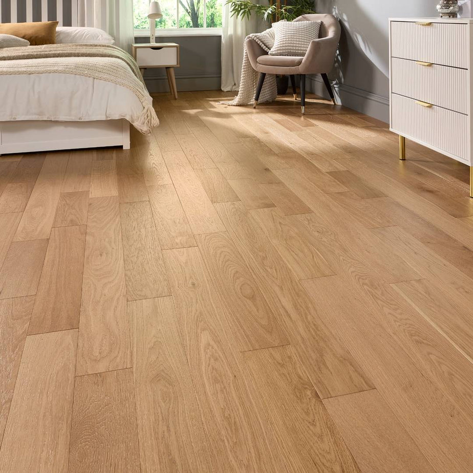 Abbey Riverstone Engineered Wood Flooring 10mm x 125mm Natural Brushed Lacquer Flooring