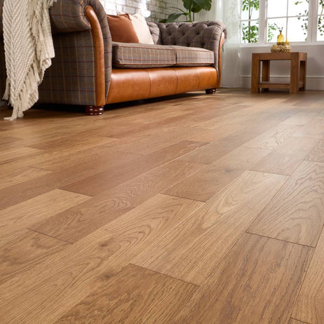 Abbey Cinder Engineered Wood Flooring 10mm x 125mm Double Smoked Brushed Lacquer Flooring