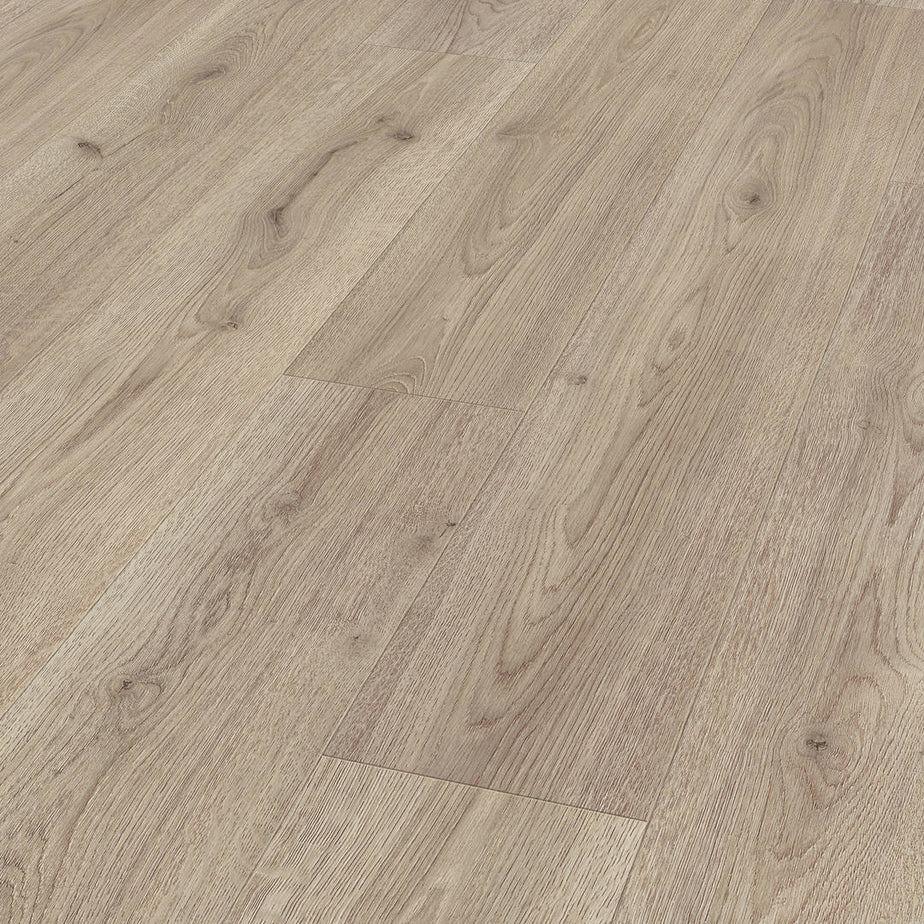 Prestige Laminate Flooring 8mm Grey Oak Light V-Groove 3126
