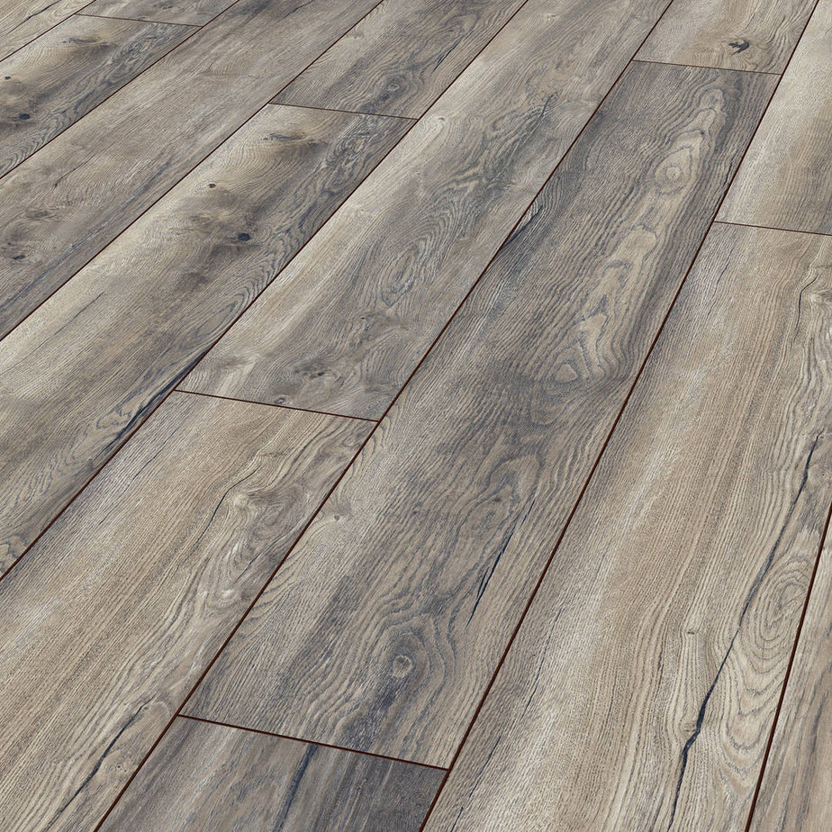 Prestige Plus Laminate Flooring 12mm Arbor Grey Oak AC5 Click 3572