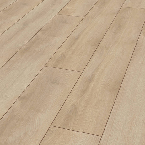 Prestige Beige Oak 7mm V-Groove Click Laminate Flooring 3902