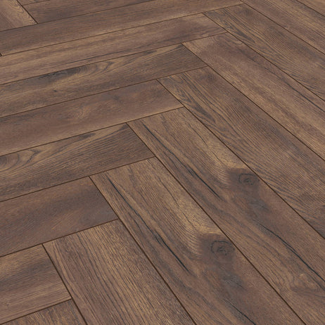 Prestige Herringbone Laminate Flooring Coffee Oak 8mm 4766