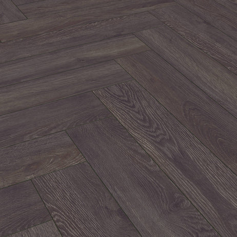 Prestige Herringbone Laminate Flooring Charcoal 8mm 6010