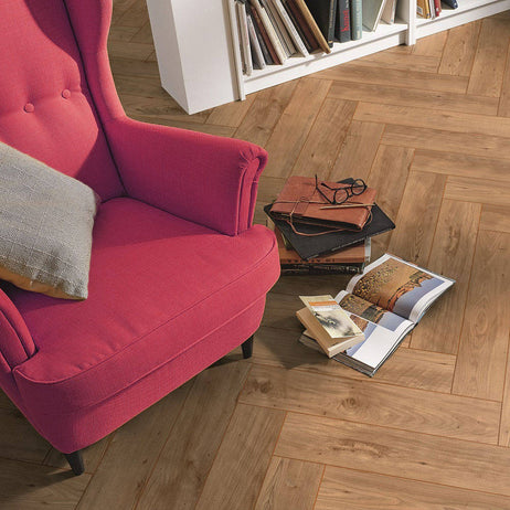 Embrace Herringbone Laminate Flooring Windsor Oak 10mm 1001