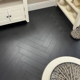 Embrace Herringbone Laminate Flooring Midnight Oak 12mm