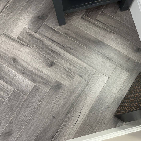 Embrace Herringbone Laminate Flooring Century Oak 12mm