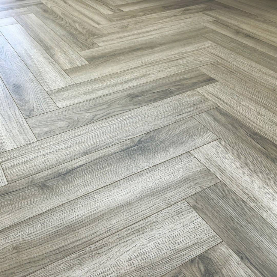 Embrace Herringbone Limed Oak 12mm Laminate