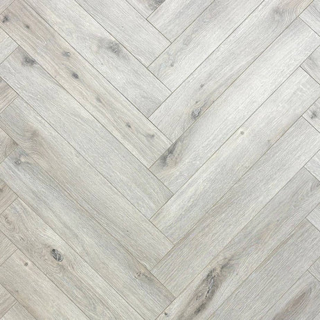 Embrace Herringbone Laminate Flooring Cappuccino Oak 12mm