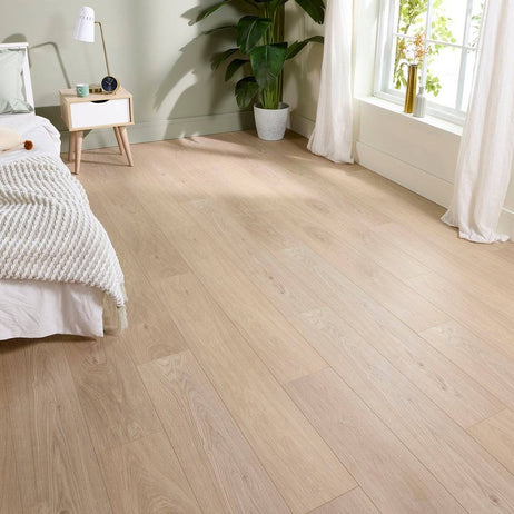 Embrace Pro Laminate Flooring 14mm Arctic Beige AC5 Built-in Underlay