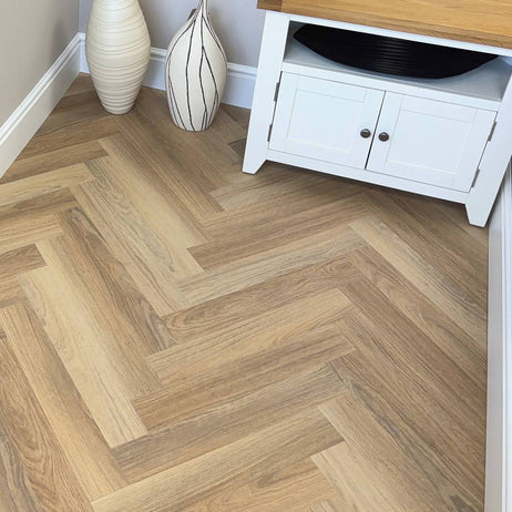 Chic Parquet LVT Flooring Dry Back Light Walnut 8003