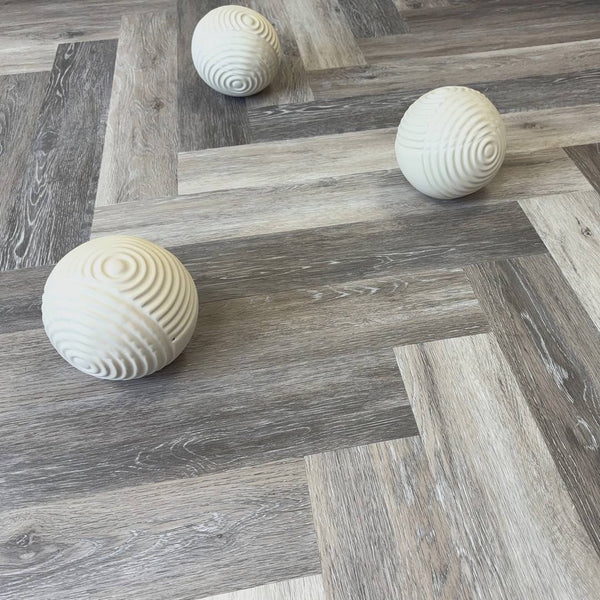 Chic Parquet LVT Dry Back Flooring Driftwood 8006