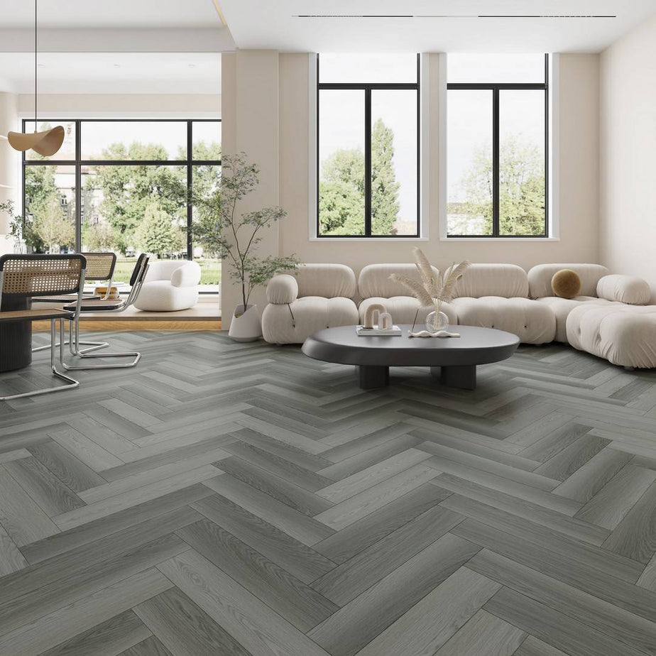 Chic Parquet LVT Flooring Dry Back Oak Grey 8007