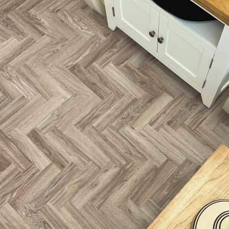 Chic Parquet Mini LVT Flooring Dry Back Blackjack Oak 229