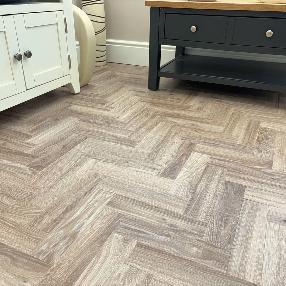 Chic Parquet Mini LVT Flooring Dry Back Blackjack Oak 229