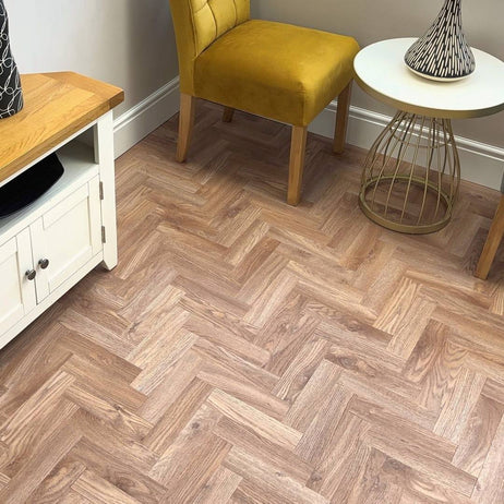 Chic Parquet Mini LVT Flooring Dry Back Sierra Oak 346