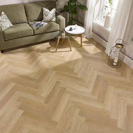 Aqua Plank Pure Oak Herringbone Click Vinyl