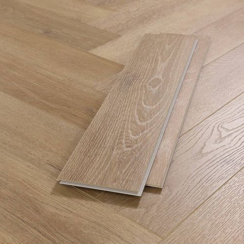 Aqua Plank Columbian Oak Herringbone Click Vinyl
