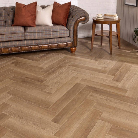 Aqua Plank Pendosa Oak Herringbone Click Vinyl