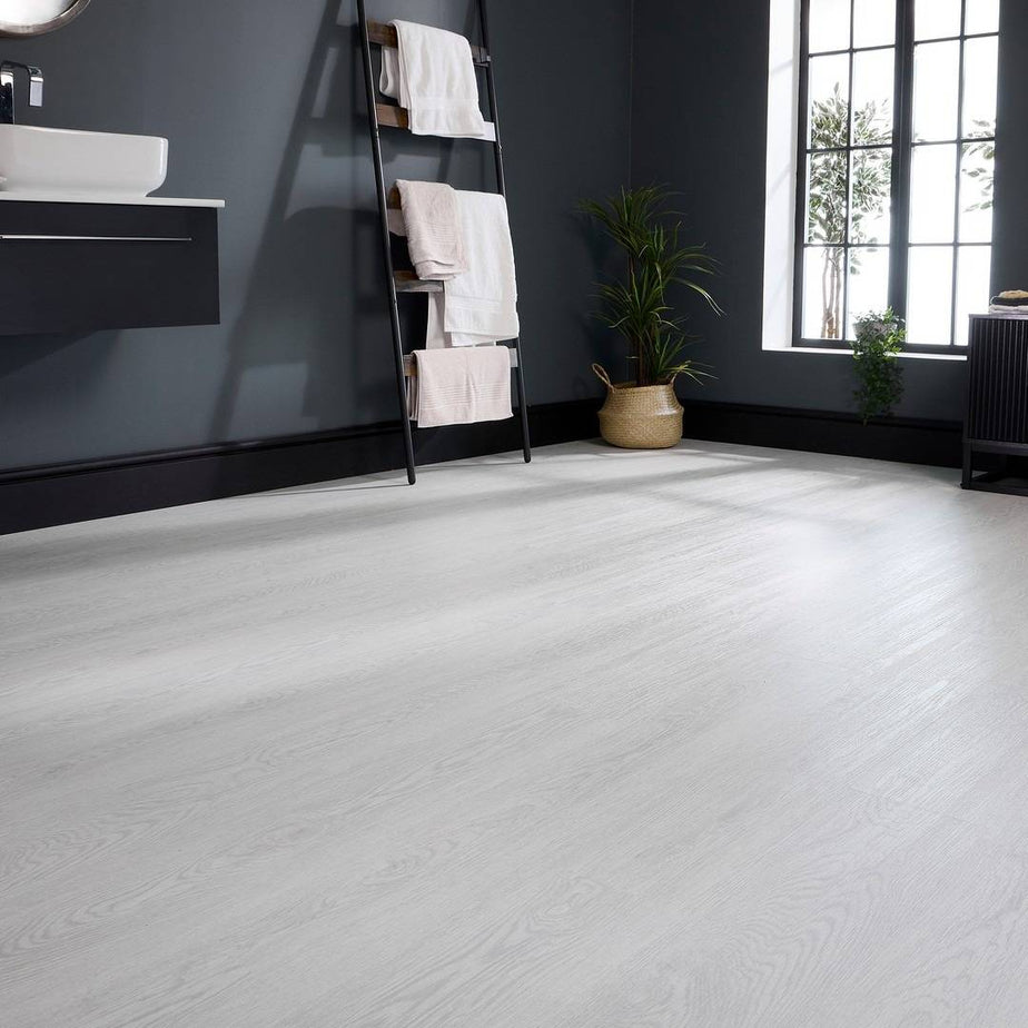 Aqua Plank White Antique Oak Click Vinyl