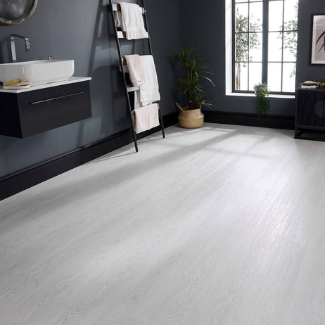 Aqua Plank White Antique Oak Click Vinyl