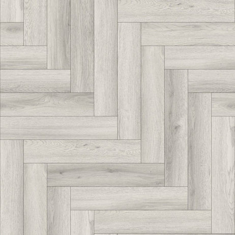 Aqua Plank Ravine Grey Herringbone Click Vinyl Flooring