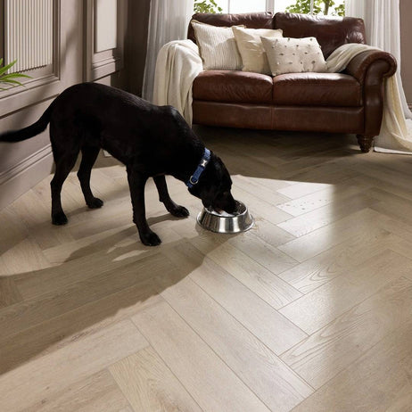 Aqua Plank Shingle Oak Herringbone Click Vinyl Flooring