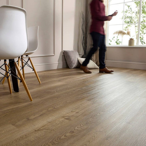 Aqua Plank Saddle Oak Click Vinyl Flooring