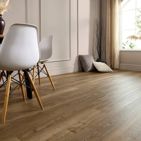 Aqua Plank Saddle Oak Click Vinyl Flooring