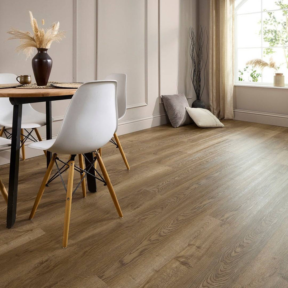 Aqua Plank Saddle Oak Click Vinyl Flooring