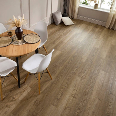 Aqua Plank Saddle Oak Click Vinyl Flooring