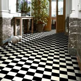Ecostep Vinyl Flooring Black White 019D