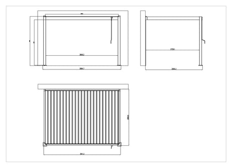 EdgeShade™ 3m x 4m Wall-Mounted Aluminium Pergola, Louvred Roof, RGBW LEDs & 3 Zip Windscreens - Grey