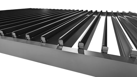 MotaShade™ 3x6m Motorised Aluminium Pergola, Double-Layer Louvres, LEDs & 4 Windscreens