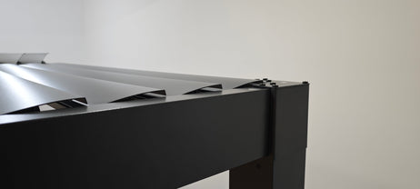 SplitZone™ 3x4m Grey Aluminium Pergola with LEDs, Mid-Beam Louvred Roof + Windscreens