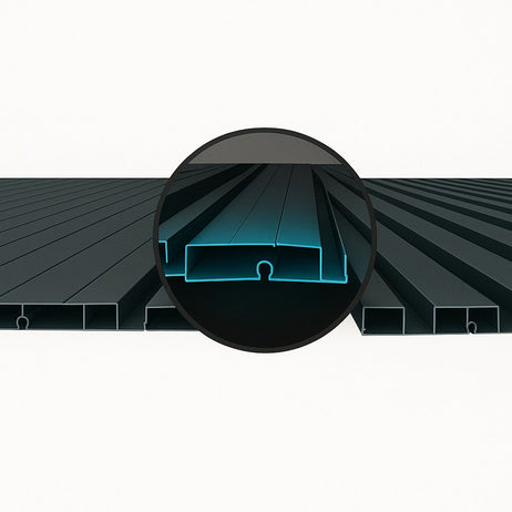 MotaShade™ 3x6m Motorised Aluminium Pergola, Double-Layer Louvres, LEDs & 4 Windscreens